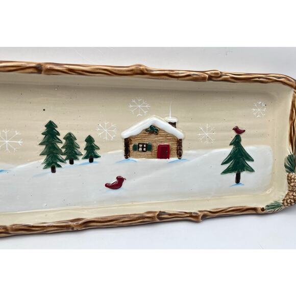 Heartland Four Piece Plater Three Dip Serving Bowls St Nicholas Square Christmas - Picture 3 of 14